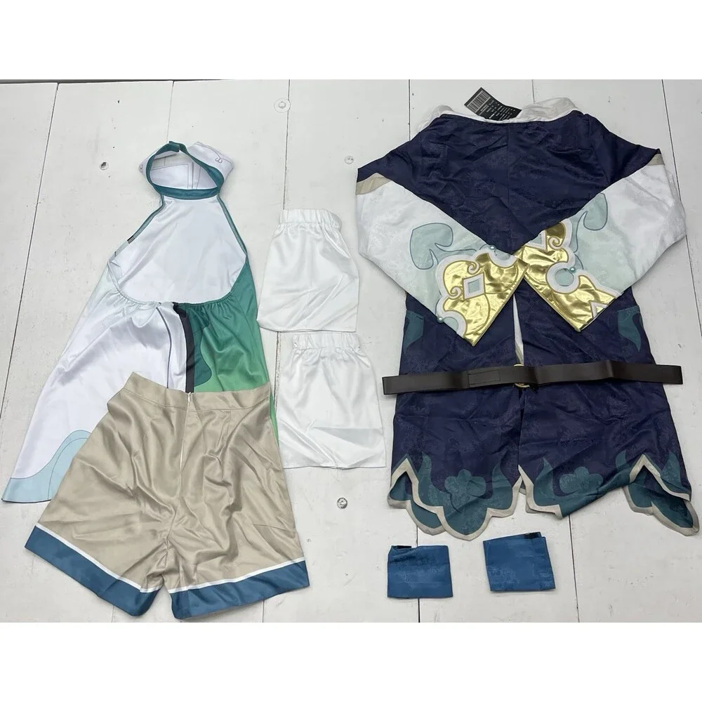 Green White Black Anime Princess Halloween Costume Women’s Size 2XL NEW